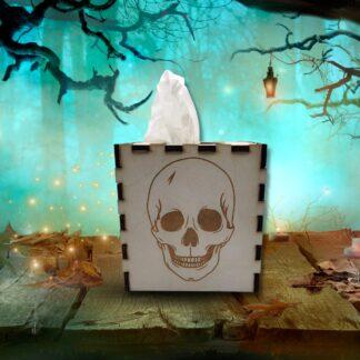 Skull tissue box cover
